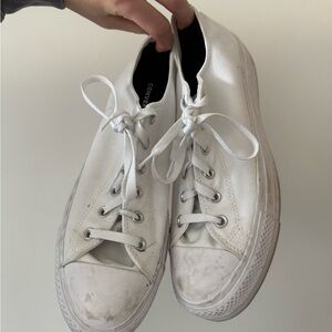 Converse Classic White Platform Canvas Sneakers